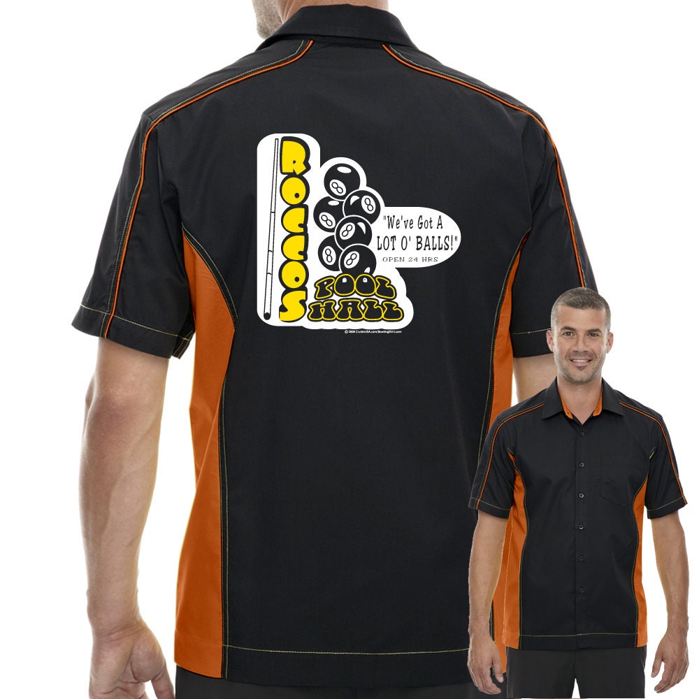 Rocco's Pool Hall Classic Retro Bowling Shirt - The Muckler - Includes Embroidered Name
