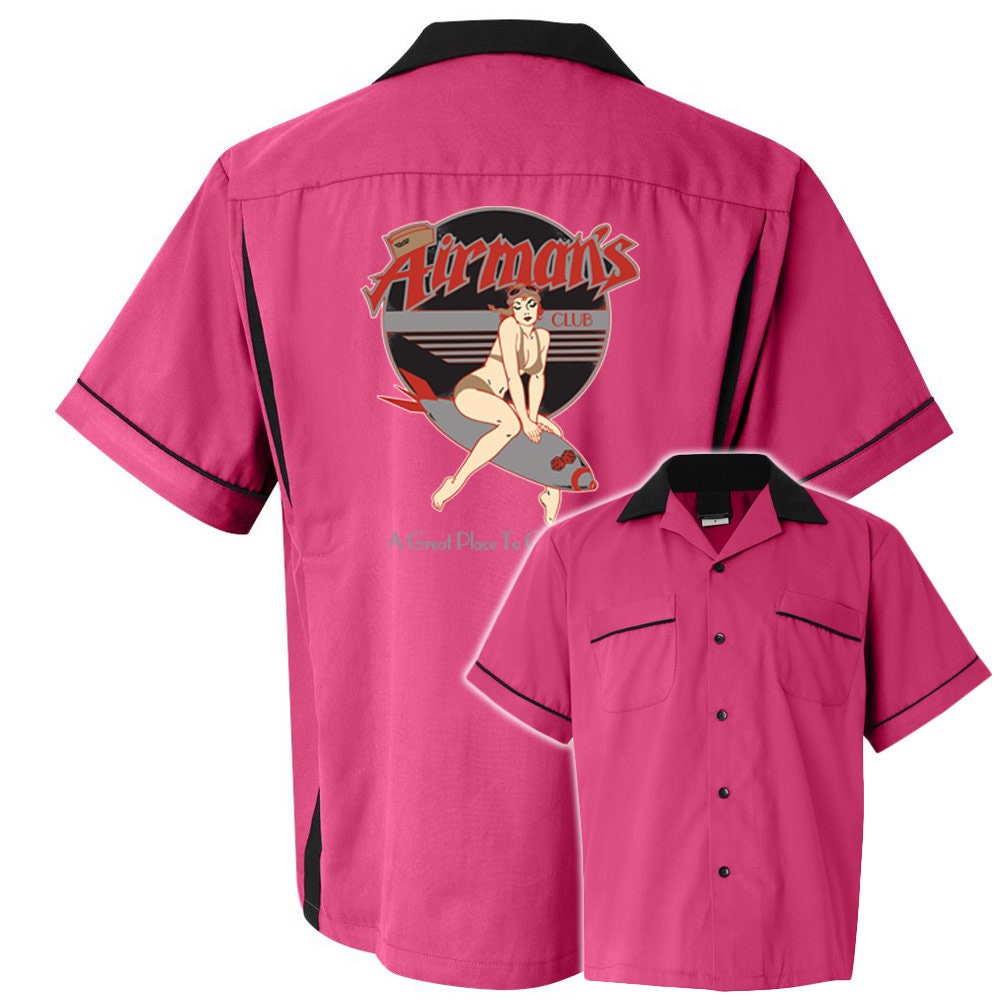 Airman's Classic Retro Bowling Shirt- Classic 2.0 - Includes Embroidered Name