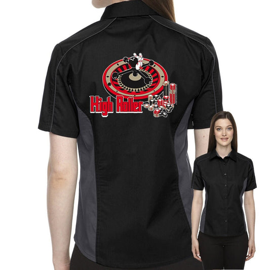 High Roller Classic Retro Bowling Shirt- The Muckler (Ladies) - Includes Embroidered Name