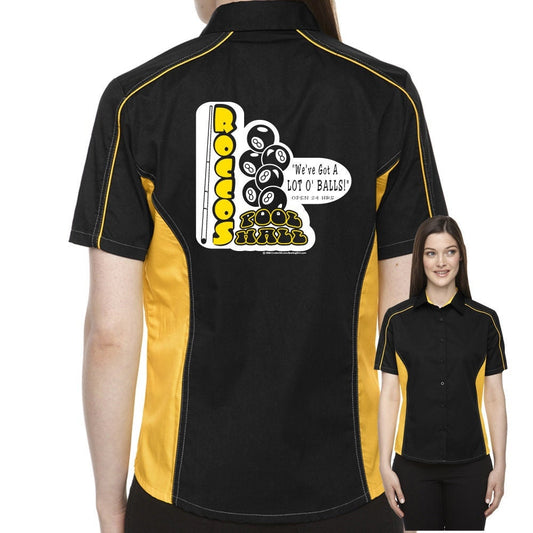 Rocco's Pool Hall Classic Retro Bowling Shirt- The Muckler (Ladies) - Includes Embroidered Name