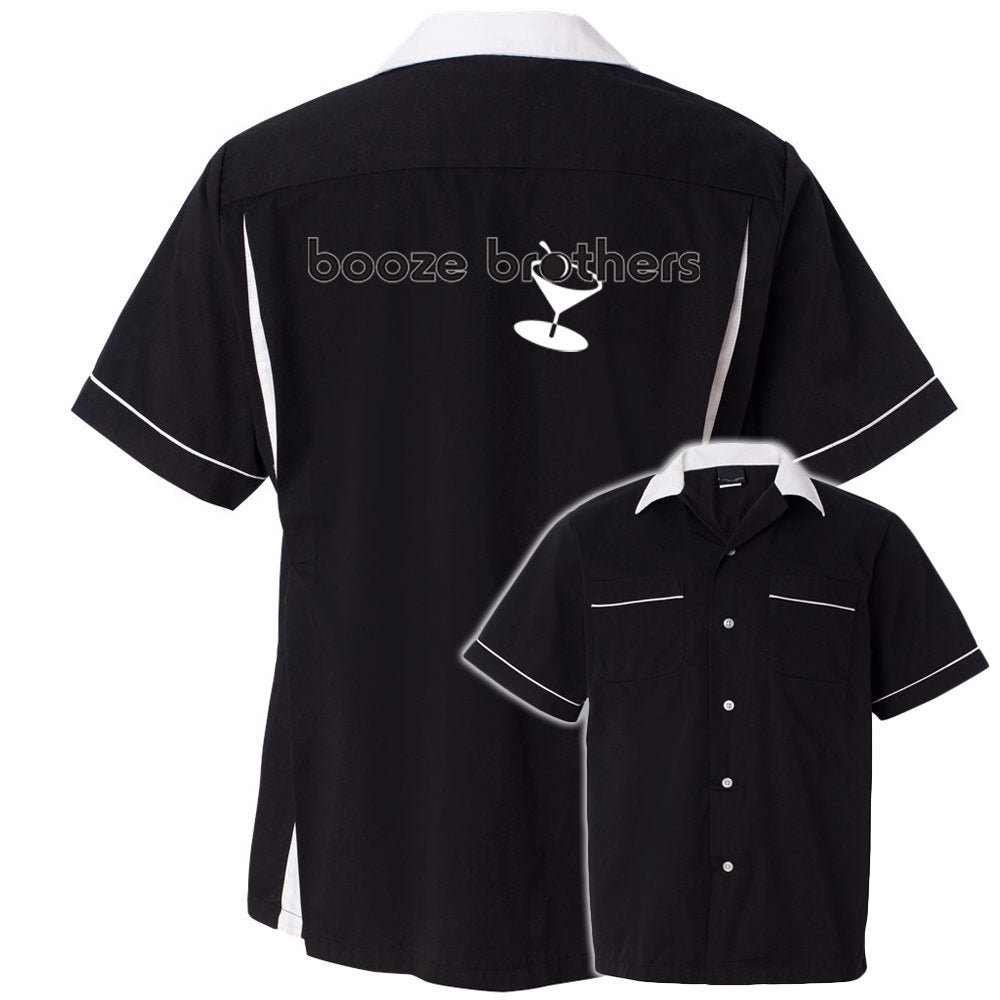 Booze Brothers Classic Retro Bowling Shirt- Classic 2.0 - Includes Embroidered Name