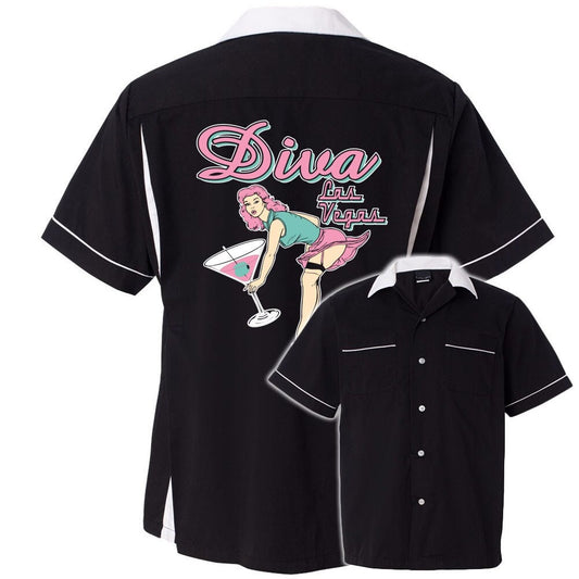 Diva Las Vegas Classic Retro Bowling Shirt- Classic 2.0 - Includes Embroidered Name #155