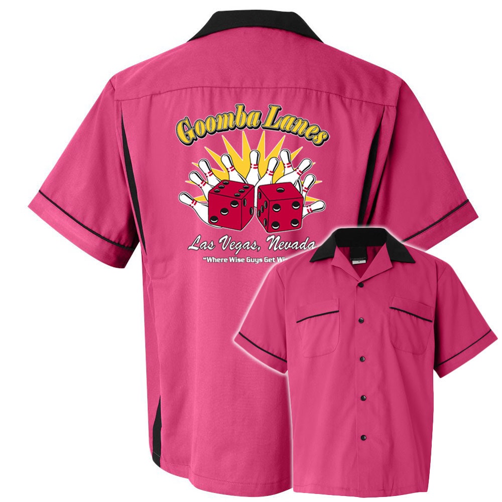 Goomba Lanes Classic Retro Bowling Shirt- Classic 2.0 - Includes Embroidered Name #123
