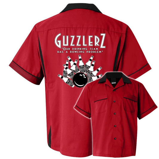 Guzzlerz Classic Retro Bowling Shirt- Classic 2.0 - Includes Embroidered Name