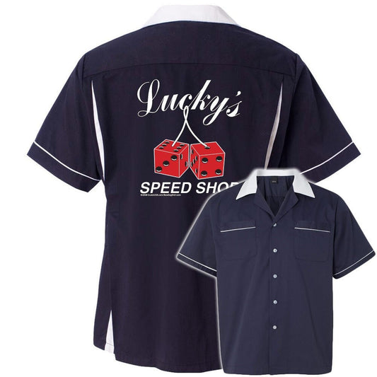 Lucky's Speed Shop Classic Retro Bowling Shirt- Classic 2.0 - Includes Embroidered Name