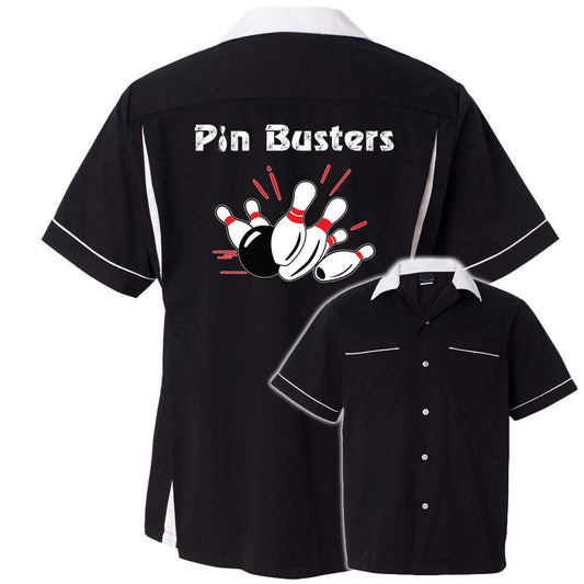 Pin Busters Classic Retro Bowling Shirt- Classic 2.0 - Includes Embroidered Name