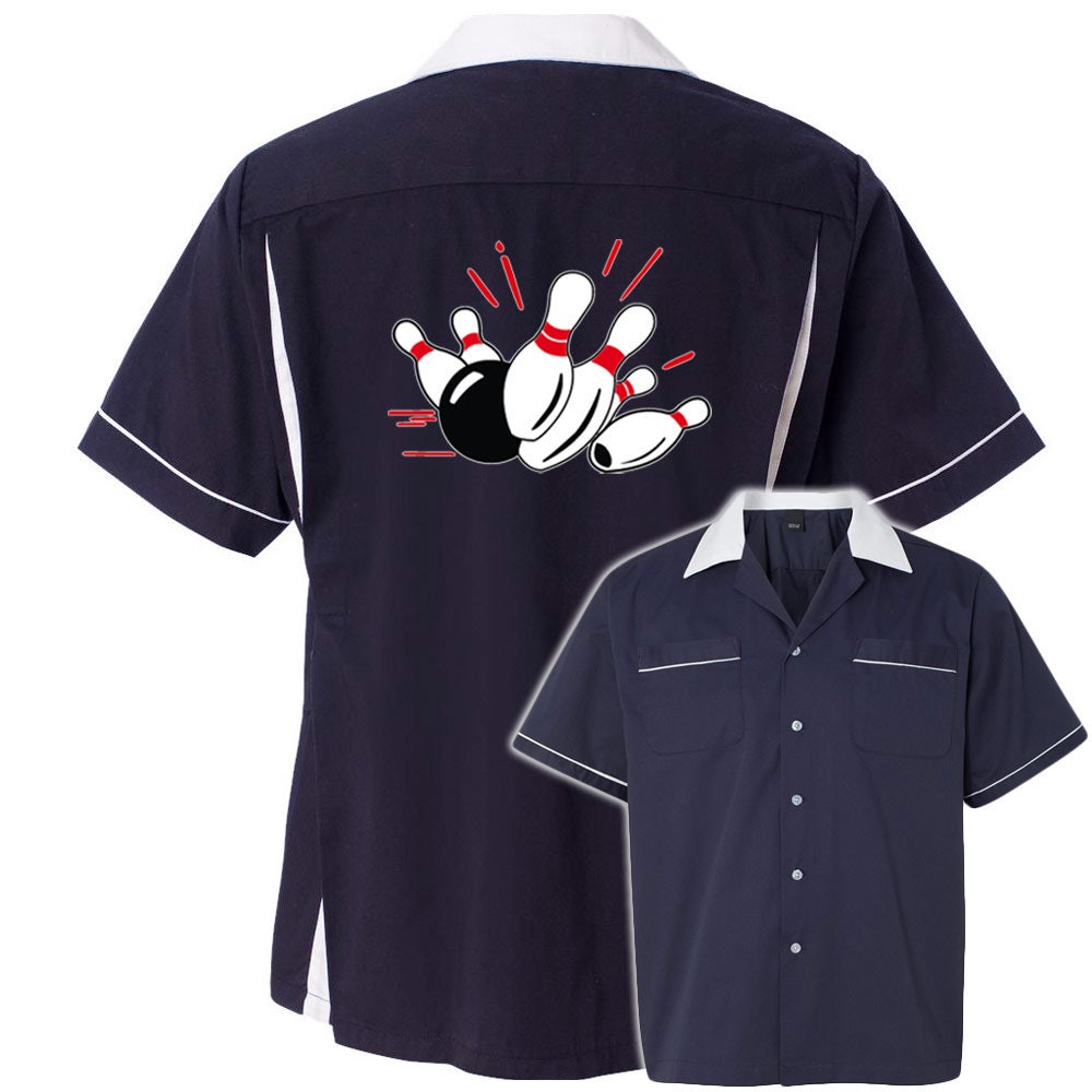 Pin Splash A Classic Retro Bowling Shirt- Classic 2.0 - Includes Embroidered Name #127