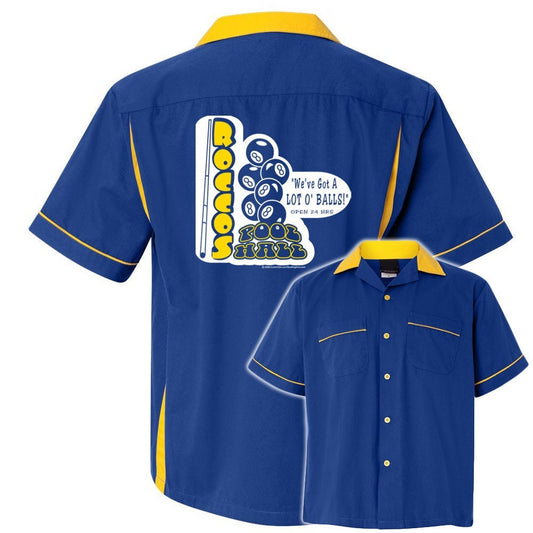 Rocco's Pool Hall Classic Retro Bowling Shirt- Classic 2.0 - Includes Embroidered Name