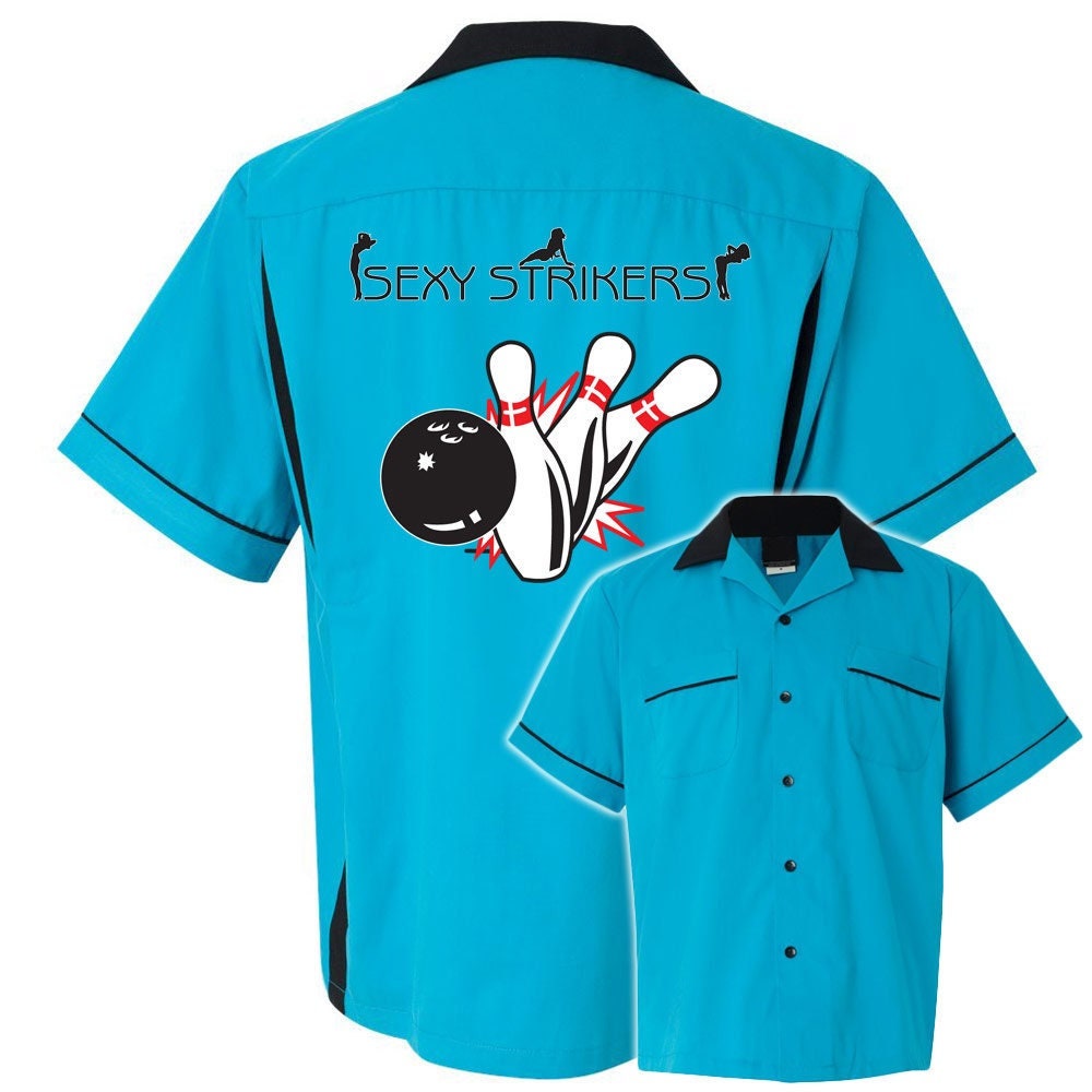 Sexy Strikers Classic Retro Bowling Shirt- Classic 2.0 - Includes Embroidered Name