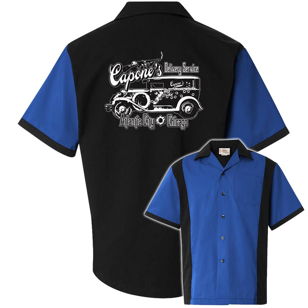 Capones Delivery Service Classic Retro Bowling Shirt - Retro Two - Includes Embroidered Name