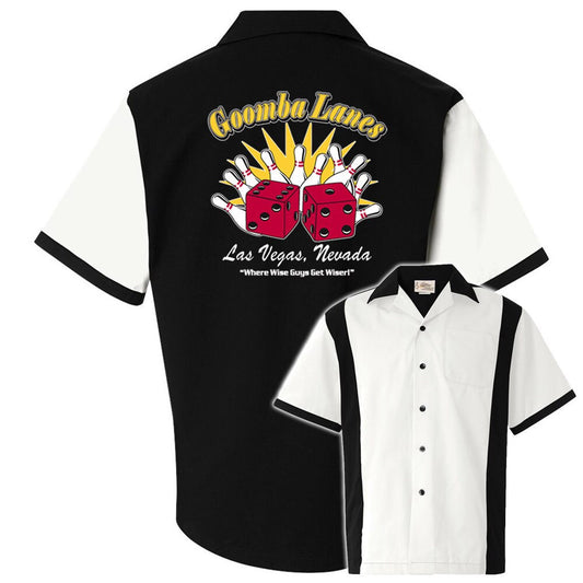 Goomba Lanes Classic Retro Bowling Shirt - Retro Two - Includes Embroidered Name #123