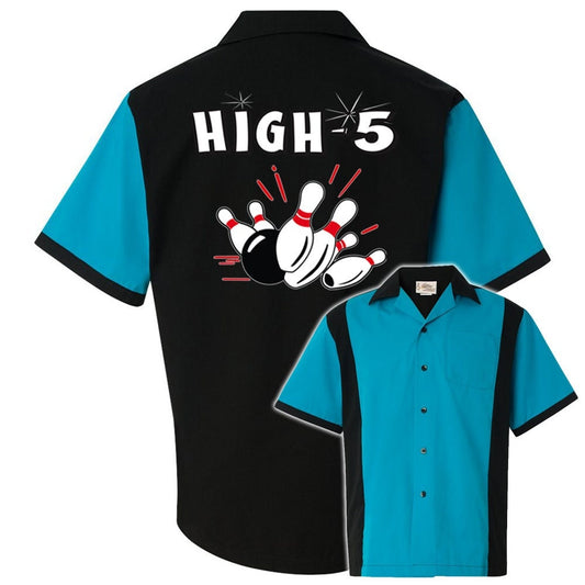 High 5 Classic Retro Bowling Shirt - Retro Two - Includes Embroidered Name #126/127