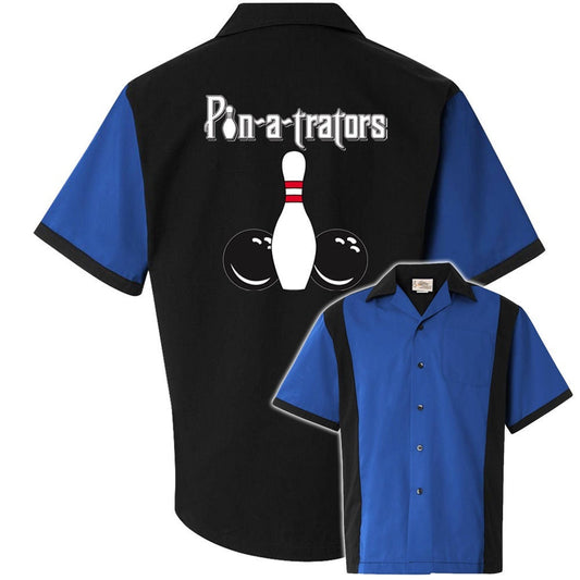 Pin-A-Trators Classic Retro Bowling Shirt - Retro Two - Includes Embroidered Name