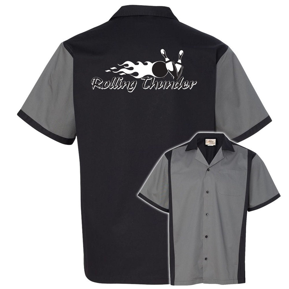 Rolling Thunder Classic Retro Bowling Shirt - Retro Two - Includes Embroidered Name