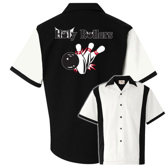 Holy Rollers Classic Retro Bowling Shirt - Retro Two - Includes Embroidered Name