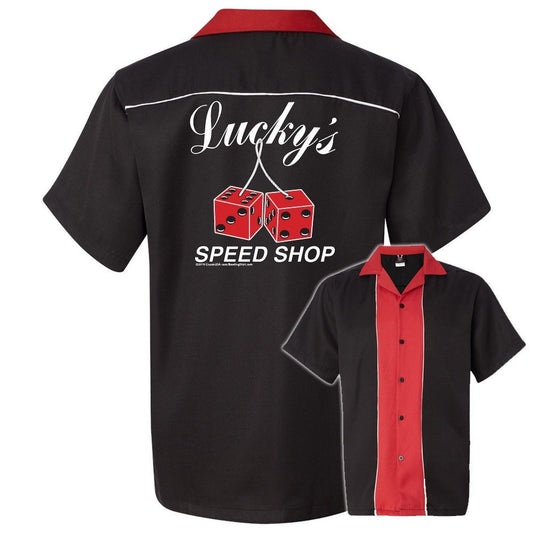 Lucky's Speed Shop Classic Retro Bowling Shirt - Swing Master 2.0 - Includes Embroidered Name