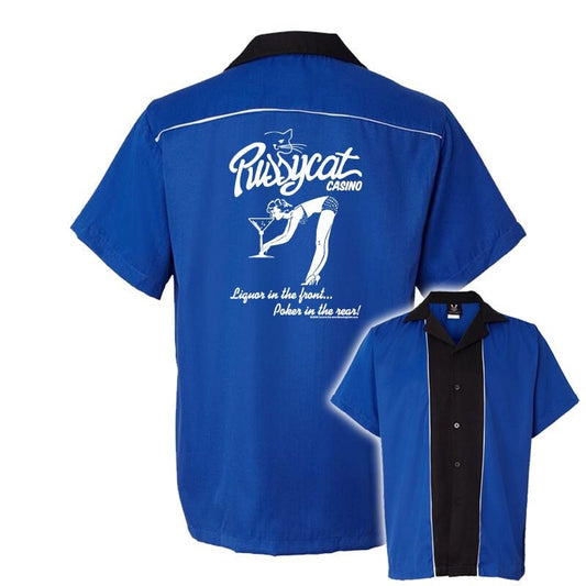 Pussycat Casino Classic Retro Bowling Shirt - Swing Master 2.0 - Includes Embroidered Name