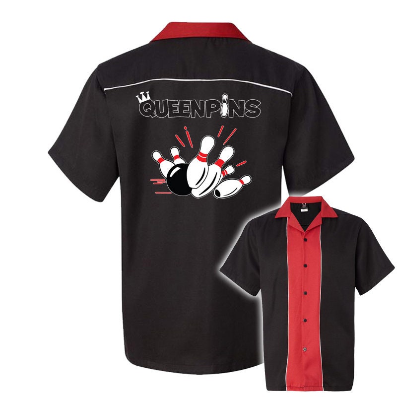Queen Pins Classic Retro Bowling Shirt - Swing Master 2.0 - Includes Embroidered Name