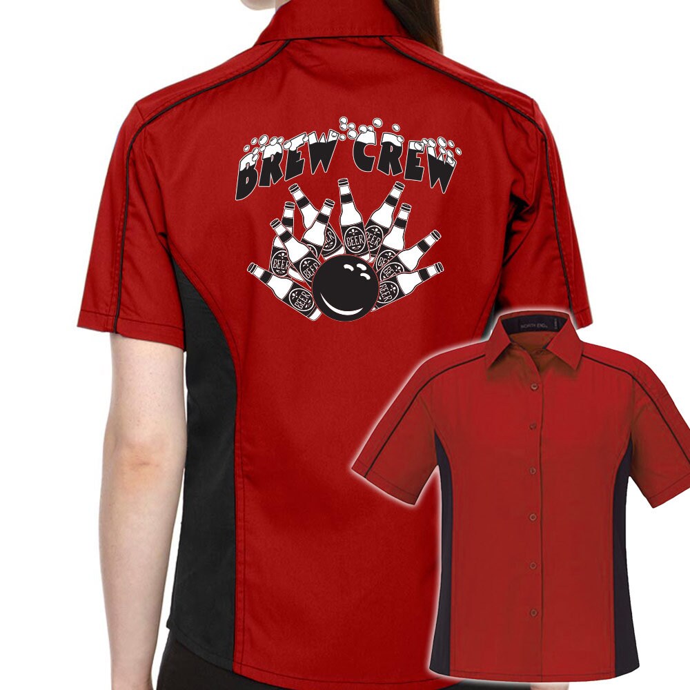 Brew Crew Classic Retro Bowling Shirt- The Muckler (Ladies) - Includes Embroidered Name #122/188