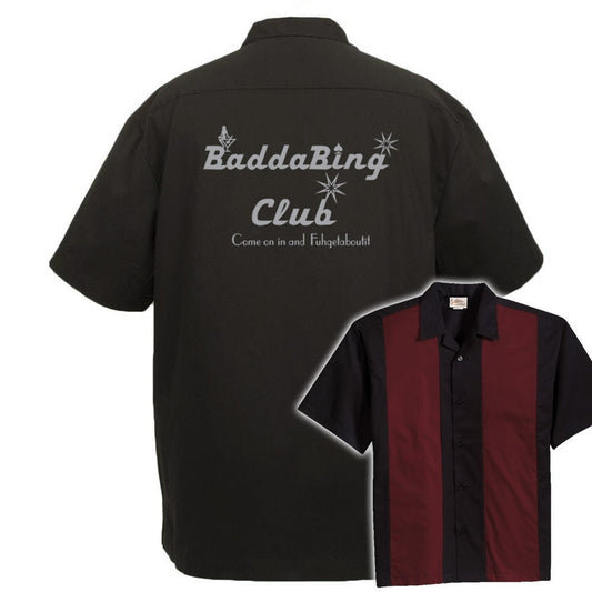 Baddabing Club Classic Retro Bowling Shirt - The Player - Includes Embroidered Name #118