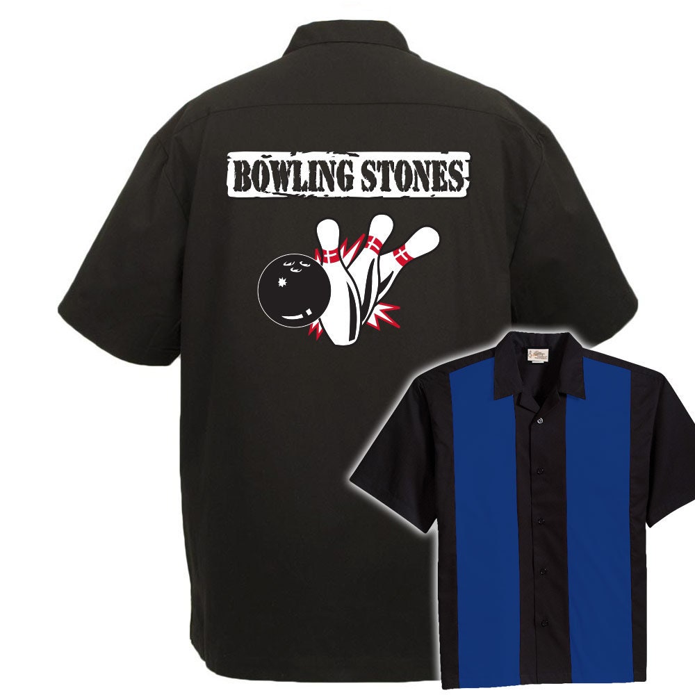 Bowling Stones Classic Retro Bowling Shirt - The Player - Includes Embroidered Name #120/125