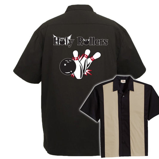 Holy Rollers Classic Retro Bowling Shirt - The Player - Includes Embroidered Name