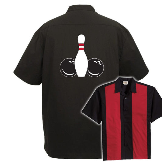 Pin Splash P Classic Retro Bowling Shirt - The Player - Includes Embroidered Name