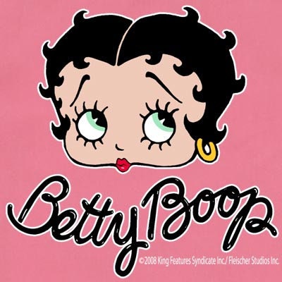 Betty Boop Face - Classic Retro Pink Bowling Shirt - Classic  - Includes Embroidered Name