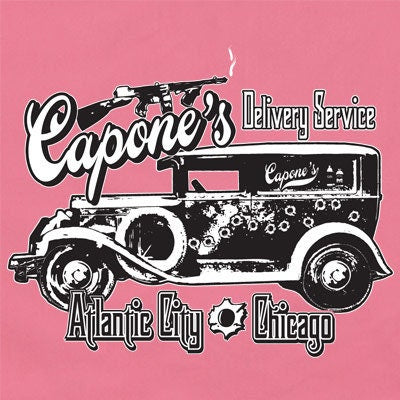 Capones Delivery Service - Classic Retro Pink Bowling Shirt - Classic  - Includes Embroidered Name