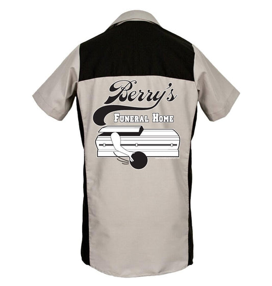 Berry's Funeral Home - Classic Retro Bowling Shirt - The Garren (CLOSEOUT)  - Includes Embroidered Name -  #119