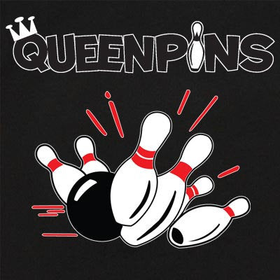 Queen Pins - Classic Retro Bowling Shirt - The Garren - Includes Embroidered Name -