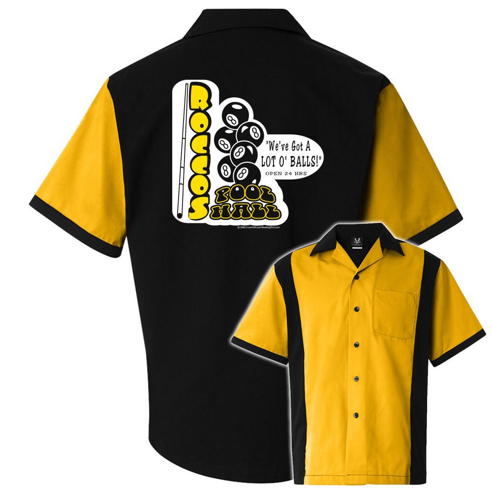 Rocco's Classic Retro Bowling Shirt - Retro Two - Includes Embroidered Name