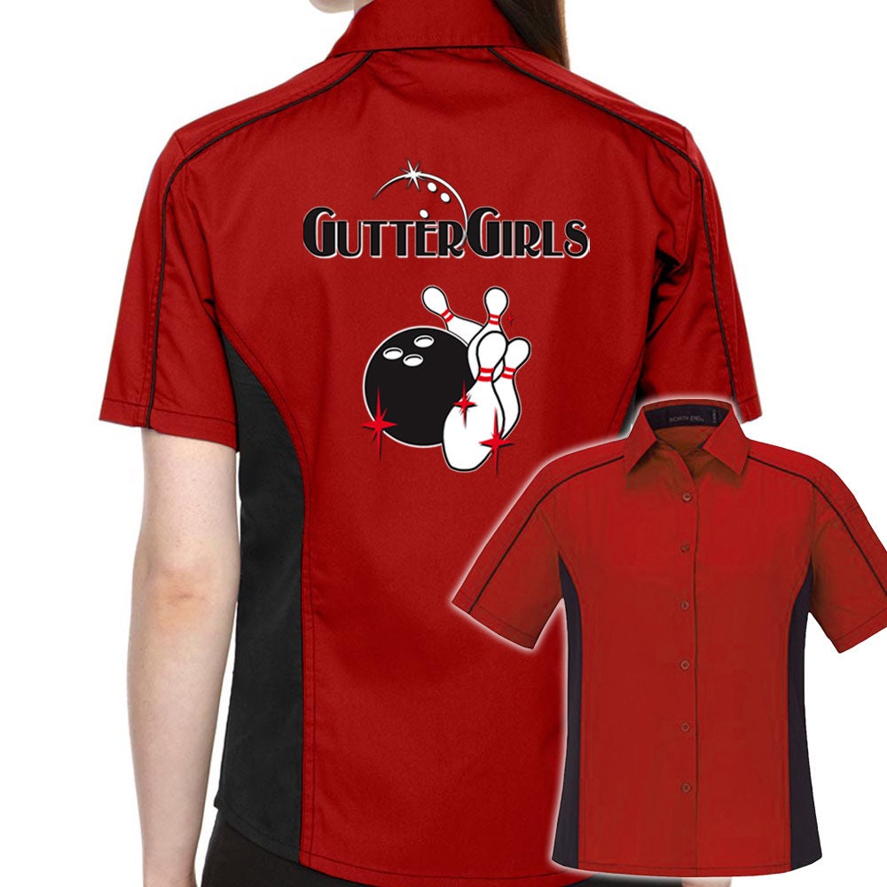 Gutter Girls Retro Bowling Shirt- The Muckler (Ladies) - Includes Embroidered Name #157/135