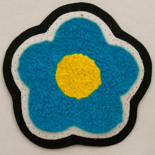 3-Pack Flower Power Hand-Sewn Chenille Patches
