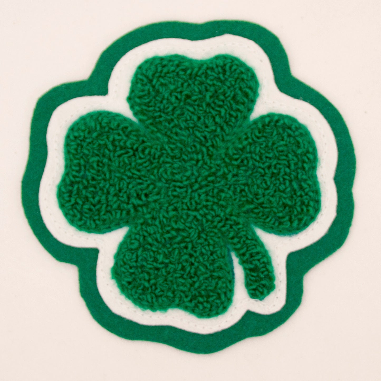 Luck of the Irish! St. Patrick's Day Shamrock - Hand Sewn Chenille Patch #129