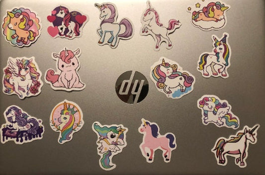 Unicorn Fun  Computer Stickers (Pack 24)  set of 15