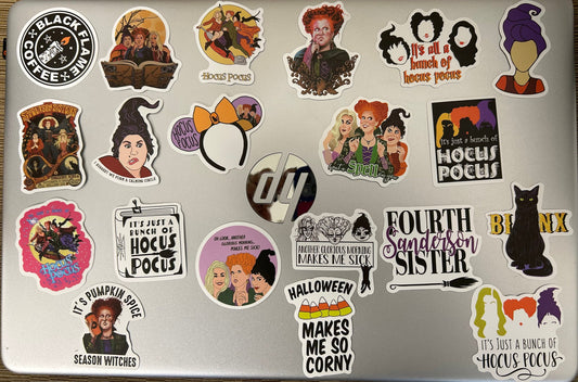 Witch Fun Computer Stickers Pack 10 ( set of 20 )