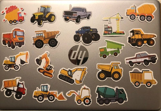 Big Trucks Fun  Computer Stickers (Pack 25) set of 20