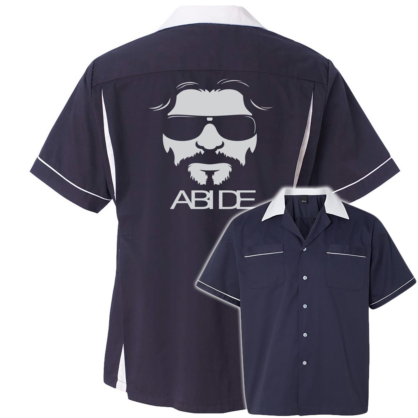 Abide Dude  Retro Bowling Shirt- Classic 2.0 - Includes Embroidered Name #130